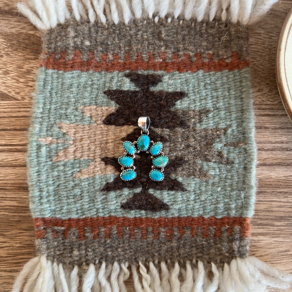 Kingman Turquoise Naja Pendant